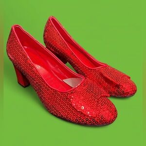 Women’s Wizard Of Oz Dorthy Ruby Slippers Costume Shoes - Small 5/6